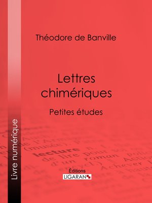 cover image of Lettres chimériques